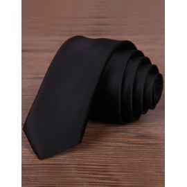 England Solid Color Skinny Neck Tie with Arrow Shape